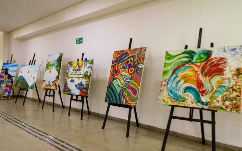 Exposição “Arte em Cores” começa no Paço Municipal e vai circular por espaços públicos de Senador Canedo