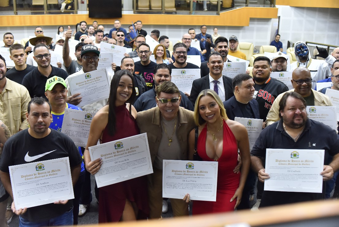 Câmara Municipal de Goiânia homenageia DJs em Sessão Solene e destaca importância da categoria para a cultura da cidade