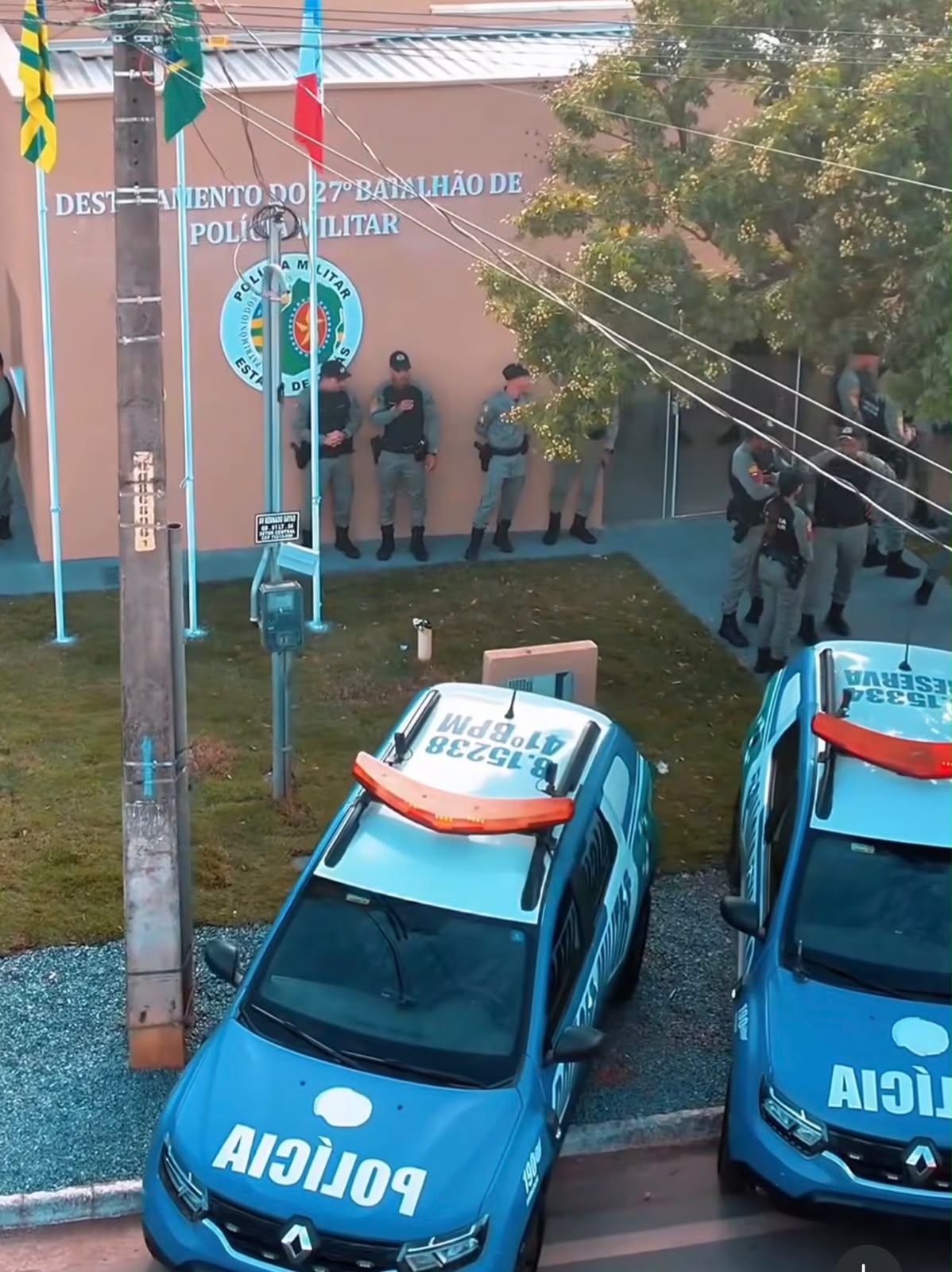 Caldazinha inaugura base moderna da Polícia Militar para reforçar o policiamento