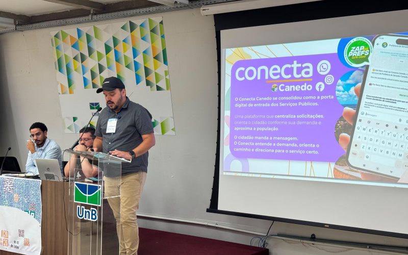 Senador Canedo ganha destaque em evento internacional com projeto de inovação digital