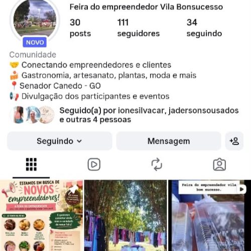 Feira de empreendedores em Senador Canedo busca apoio da comunidade para crescer