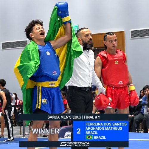 Atleta de Senador Canedo, de 17 anos, conquista título inédito de campeão pan-americano de kung fu